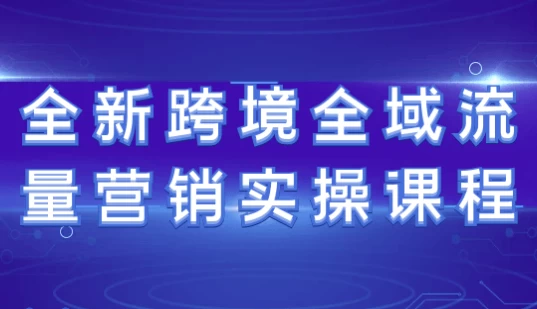 全新跨境全域流量营销实操课程