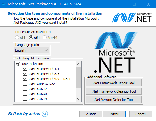 Microsoft .Net Packages AIO(.NET合集包) v08.04.25