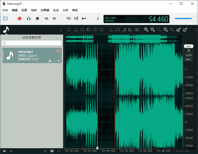 ocenaudio(录音和音频编辑软件) v3.14.11 多语便携版