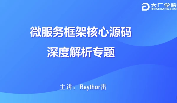 微服务框架核心源码深度解析