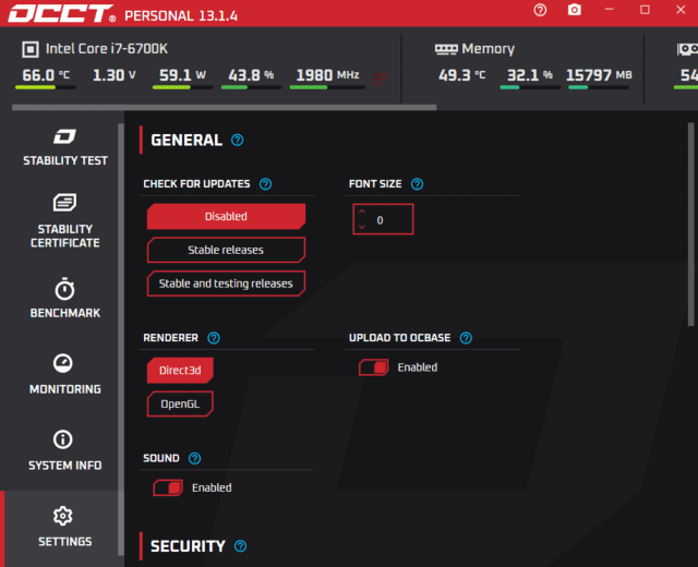 OCCT电脑硬件测试(烤鸡测试软件) v14.0.8.99 便携版