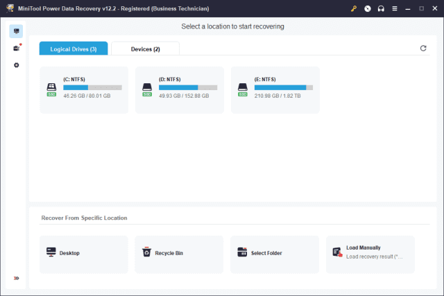 MiniTool Power Data Recovery(数据恢复软件) v12.5 便携版