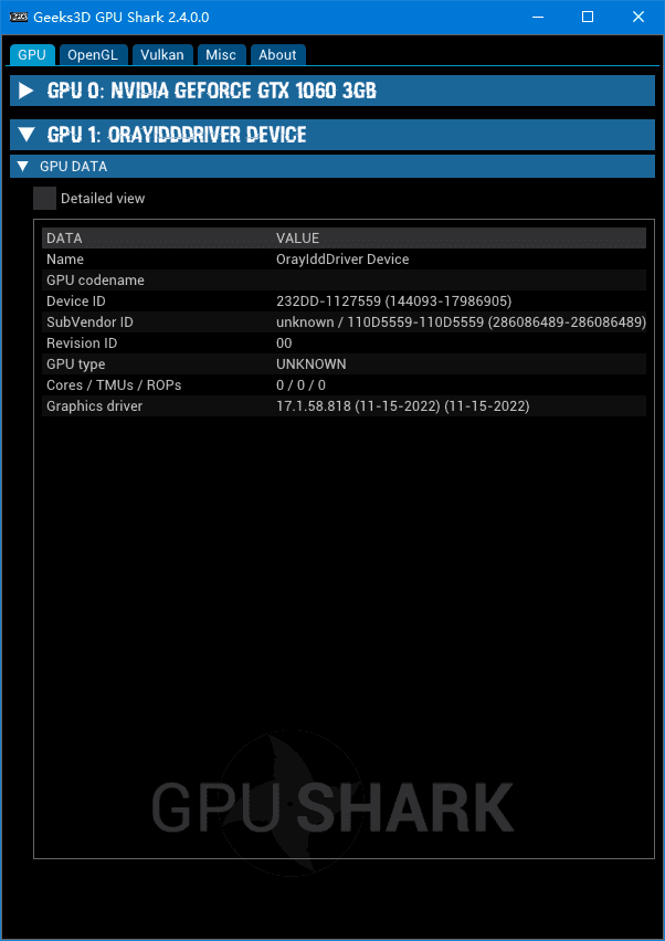 GPU Shark II(显卡GPU监视工具) v2.8.1.0 / 0.33.1 绿色版
