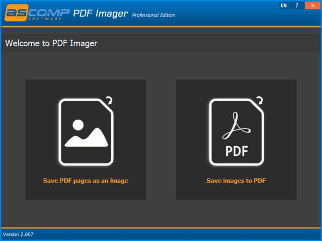 ASCOMP PDF Imager(PDF转图片工具) Pro v2.010 便携版