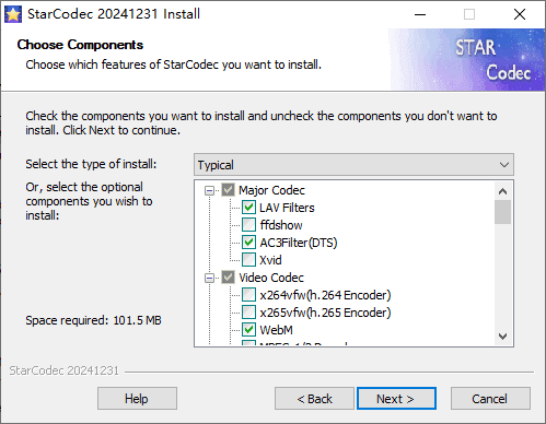 StarCodec Classic / Lite(免费多媒体编解码器) v20250625