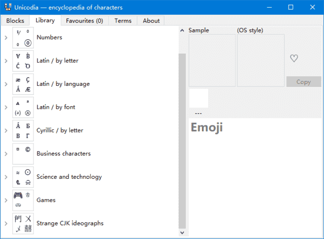 Unicodia(Unicode字符查询工具) v2.12.4 绿色版