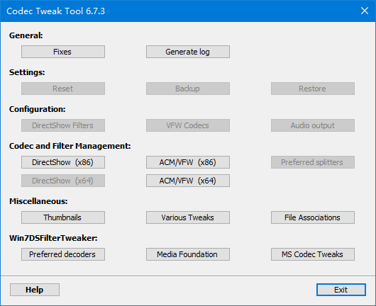 K-Lite Codec Tweak Tool(音频解码器优化) v6.7.6 绿色版