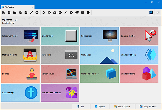 WinPaletter(Win10/11系统颜色调整工具) 1.0.9.5 最新版