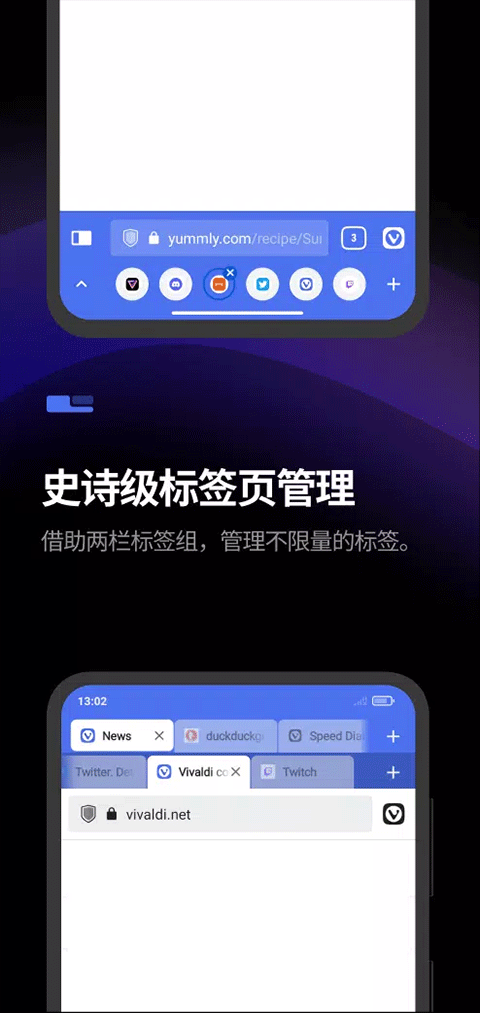 Vivaldi浏览器手机版 v7.9.3980.88官方版