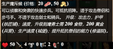 帝国时代2单机版下载 v1.3 安卓版 兵种属性作用介绍截图4
